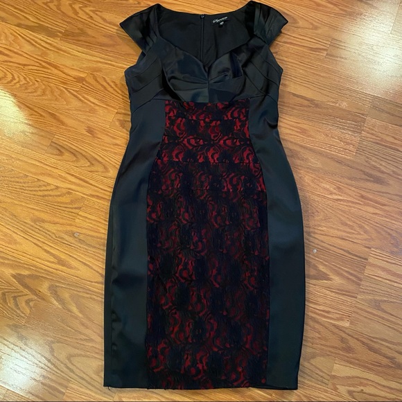 Vintage Y2K Lace Satin Slip Dress Lingerie Dress Cap Sleeve Sweetheart Dress - Picture 5 of 12